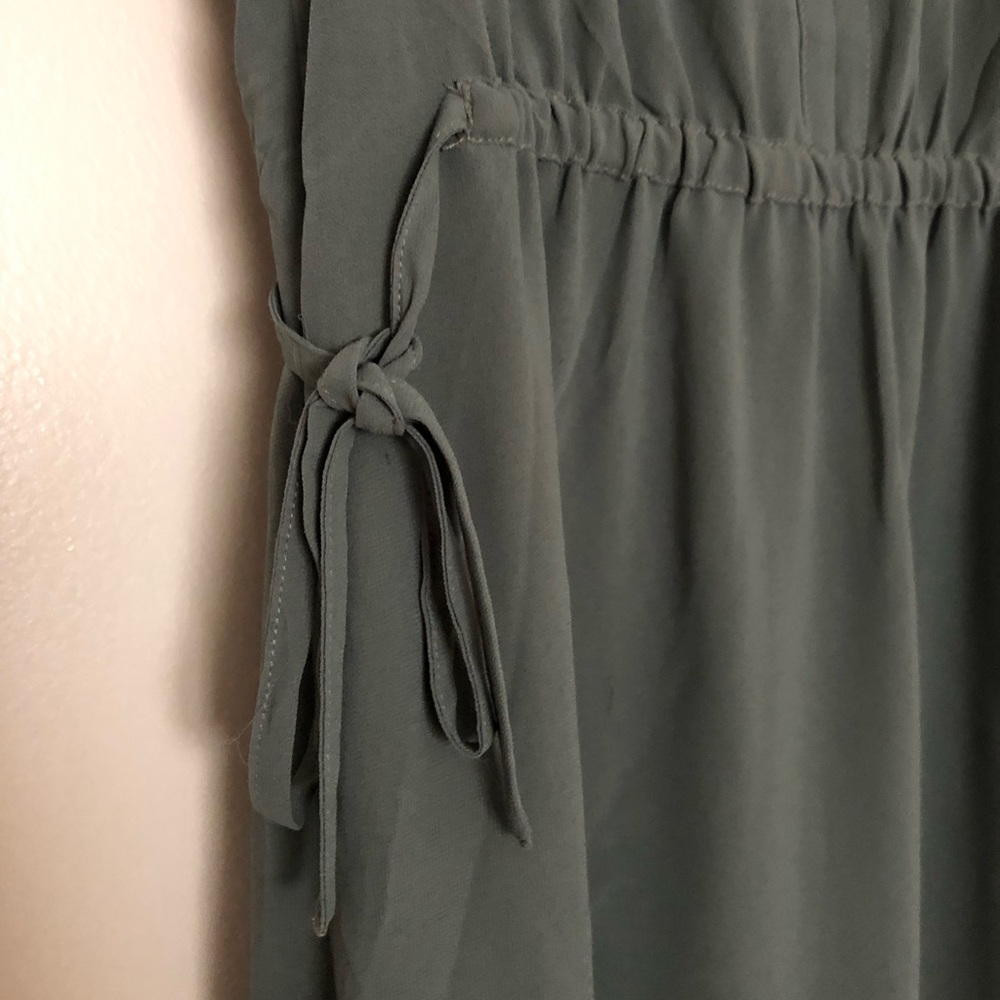 Beautiful Olive/Sage Green Ruffle Dress - Picture 6 of 6